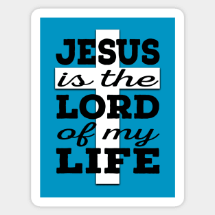 Jesus is Lord (black and white) Sticker